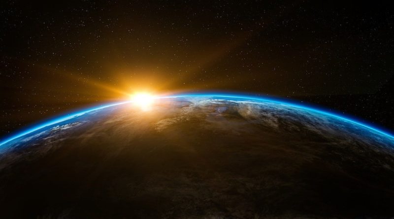 Erde im Sonnenlicht